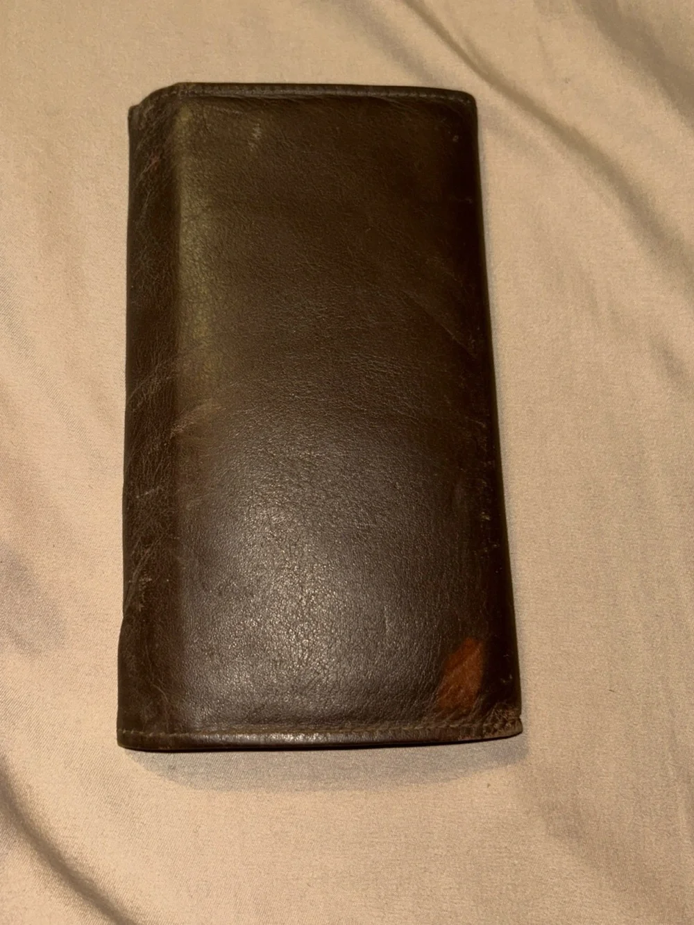 Heritage Brown Leather Checkbook Holder with Branded Lining VINTAGE 90s USA - Picture 10 of 11